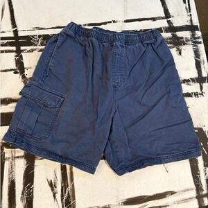 White Sierra Sportswear Co Blue Cargo Shorts - M 34"-30" Waist Adjustable